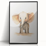Cute Baby Elephant Nursery Wall Art - Baby Room Decor Print