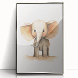 Cute Baby Elephant Nursery Wall Art - Baby Room Decor Print