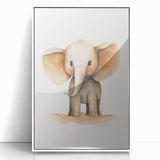 Cute Baby Elephant Nursery Wall Art - Baby Room Decor Print