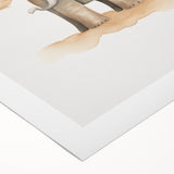 Cute Baby Elephant Nursery Wall Art - Baby Room Decor Print