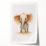Cute Baby Elephant Nursery Wall Art - Baby Room Decor Print