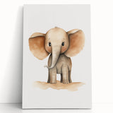 Cute Baby Elephant Nursery Wall Art - Baby Room Decor Print