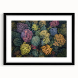 Black landscape frame with a white mat showcasing a minimalist artwork, perfect for modern decor. Ideal for living rooms or offices, enhancing aesthetic appeal.