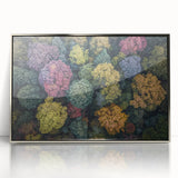 Framed acrylic landscape artwork featuring a silver color scheme with abstract designs. Ideal for modern home decor, enhancing aesthetic appeal in living spaces.