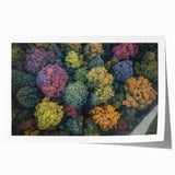 Rolled canvas print showcasing vibrant African tribal wall art design with intricate patterns, carefully packaged in a protective cardboard tube for shipping.