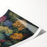 Rolled canvas print showcasing vibrant African landscape art, featuring rich colors and intricate details, carefully packaged in a protective cardboard tube for safe shipping.