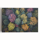 Landscape canvas print showcasing vibrant abstract art with bold colors and dynamic shapes, ideal for modern home decor. Perfect for adding a contemporary touch to living spaces.