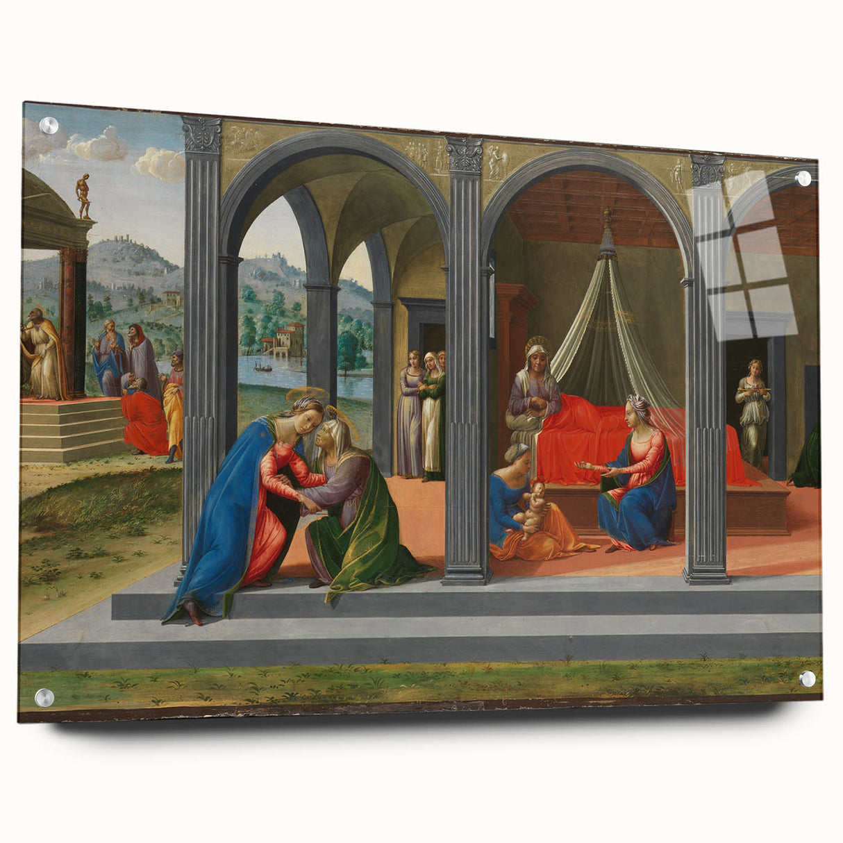 Medieval Wall Art - Gothic "Life of Saint John the Baptist" Historic Print