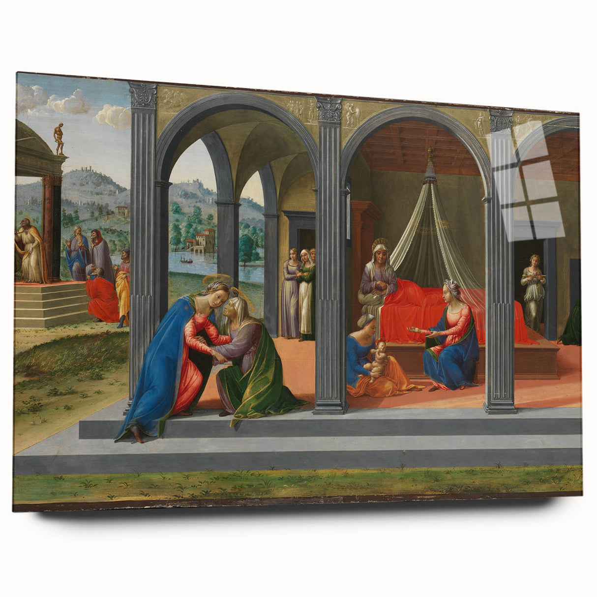 Medieval Wall Art - Gothic "Life of Saint John the Baptist" Historic Print