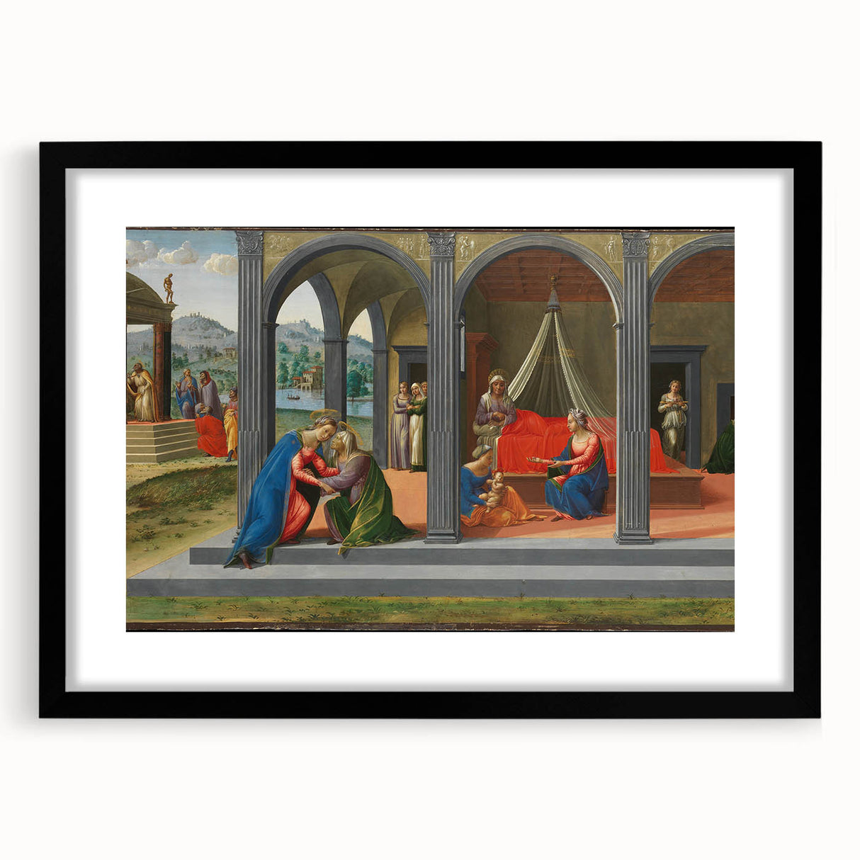 Medieval Wall Art - Gothic "Life of Saint John the Baptist" Historic Print