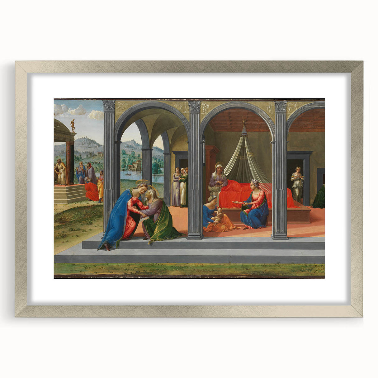 Medieval Wall Art - Gothic "Life of Saint John the Baptist" Historic Print