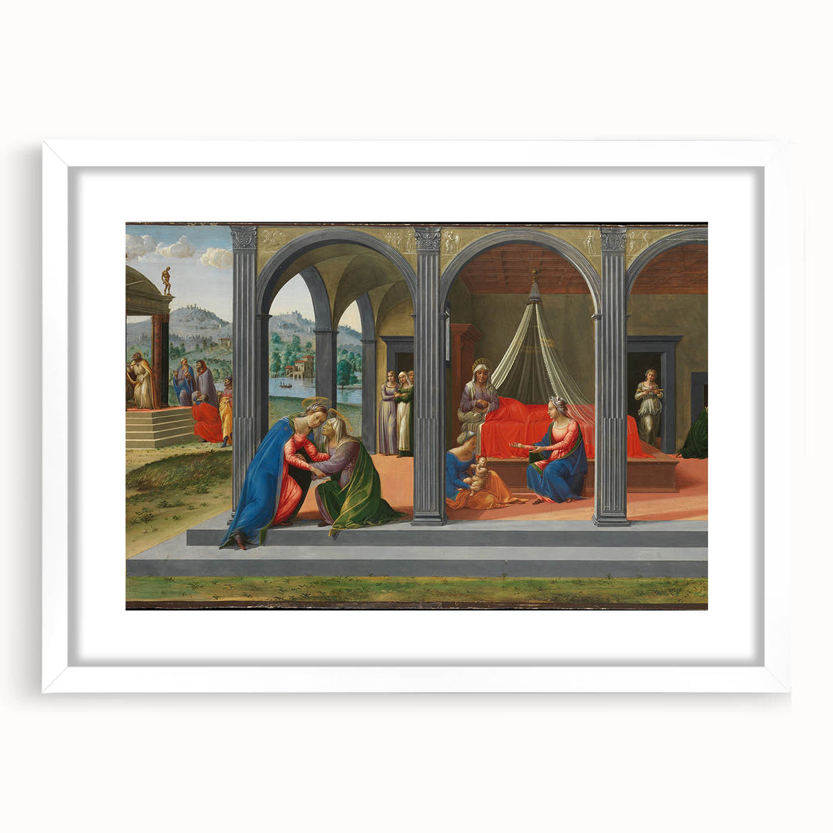 Medieval Wall Art - Gothic "Life of Saint John the Baptist" Historic Print