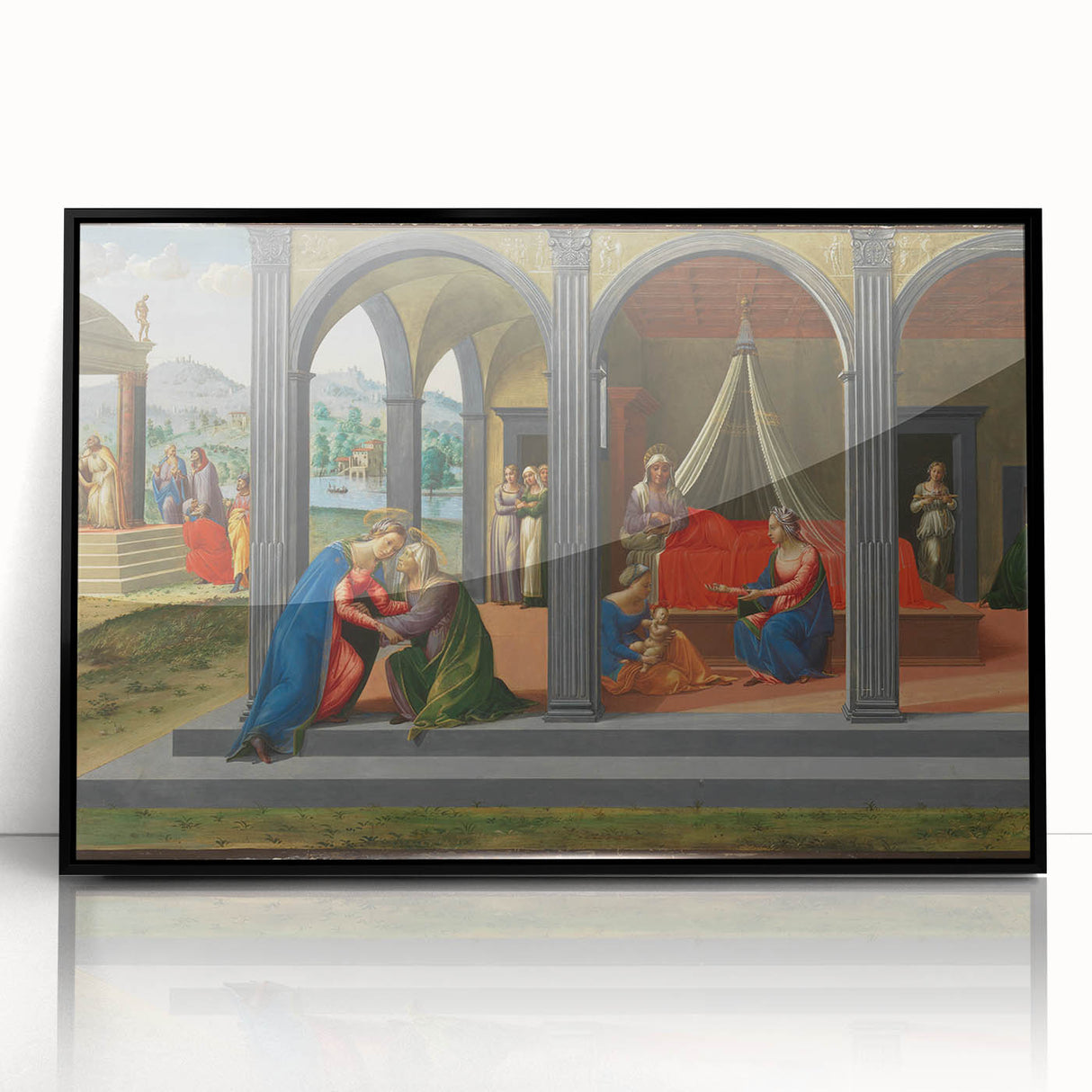 Medieval Wall Art - Gothic "Life of Saint John the Baptist" Historic Print