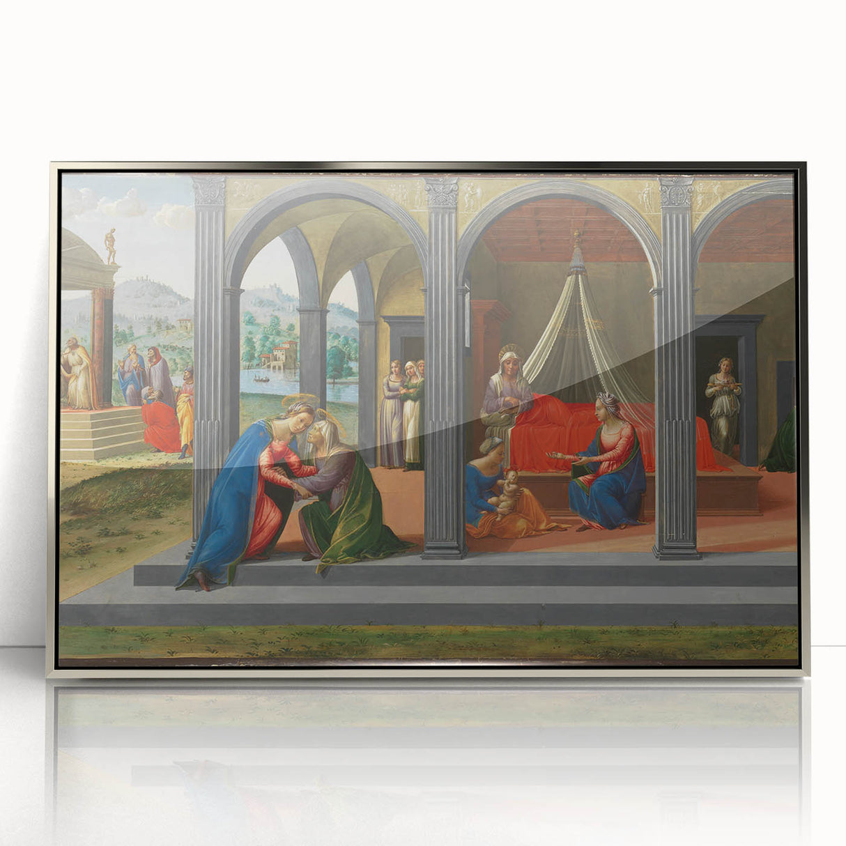 Medieval Wall Art - Gothic "Life of Saint John the Baptist" Historic Print