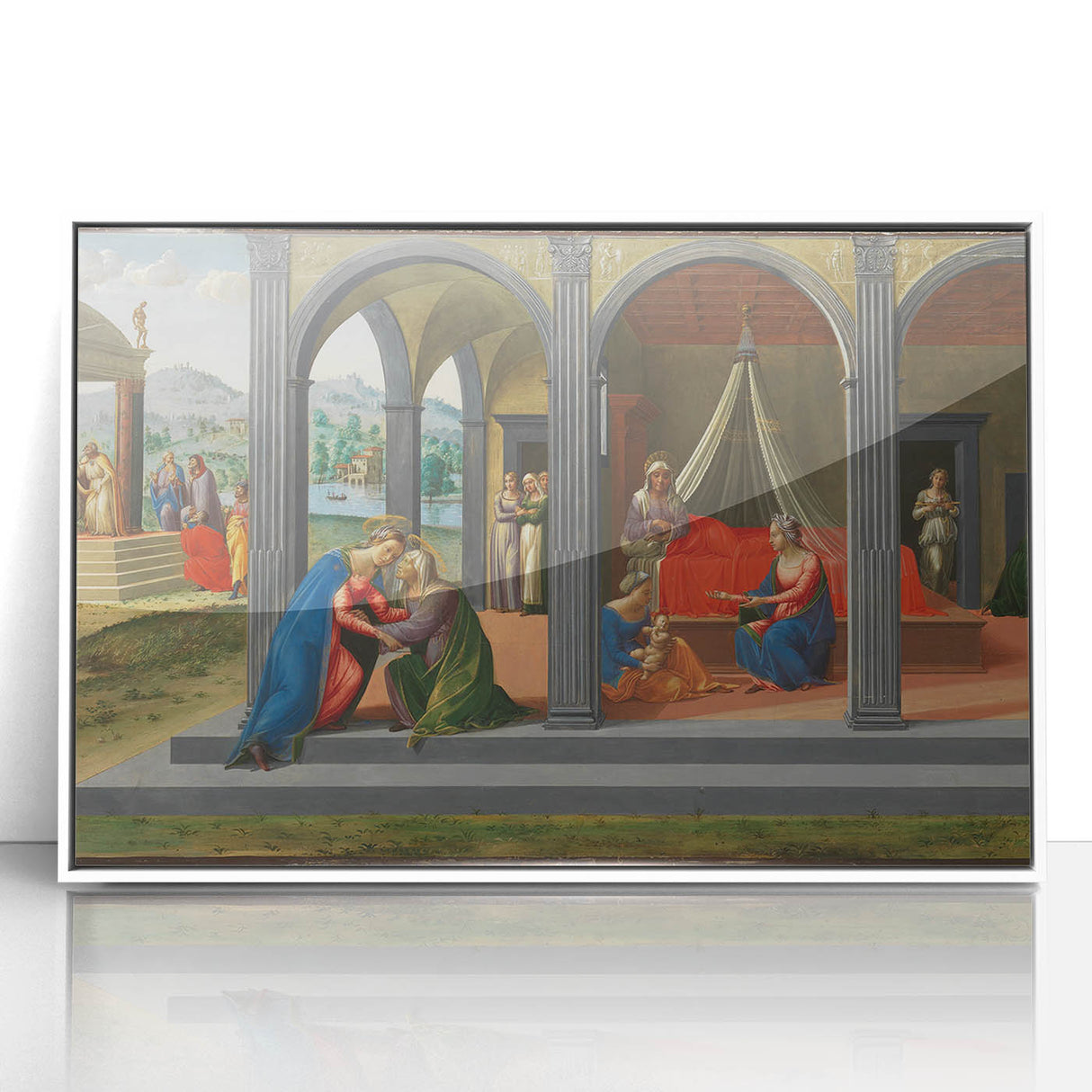 Medieval Wall Art - Gothic "Life of Saint John the Baptist" Historic Print