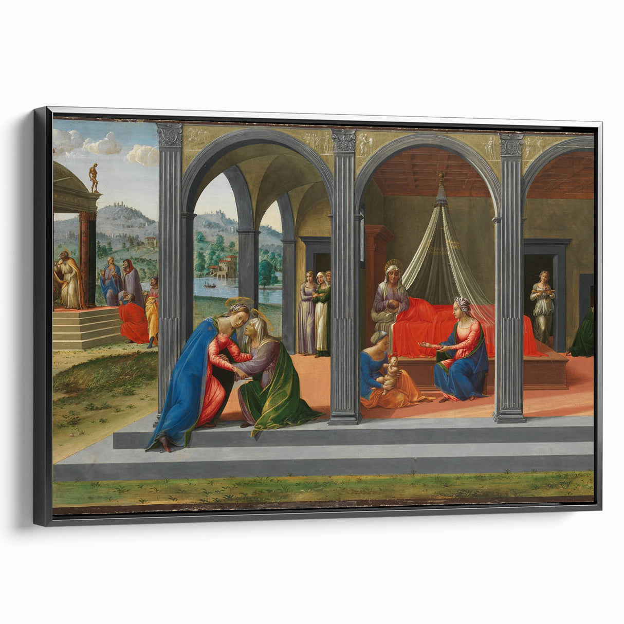 Medieval Wall Art - Gothic "Life of Saint John the Baptist" Historic Print