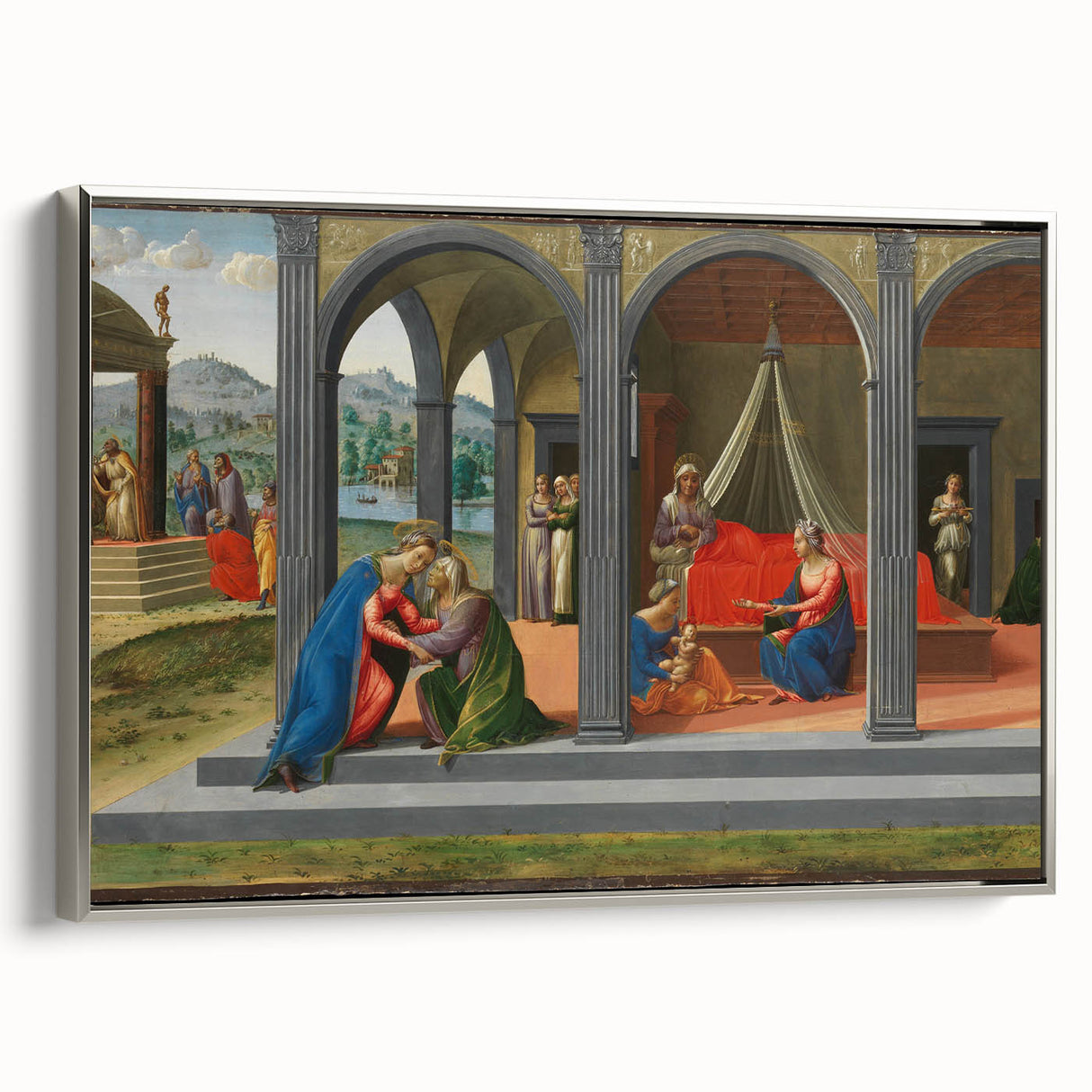 Medieval Wall Art - Gothic "Life of Saint John the Baptist" Historic Print