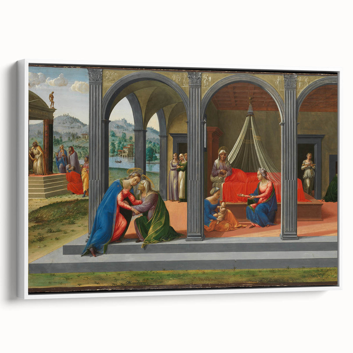 Medieval Wall Art - Gothic "Life of Saint John the Baptist" Historic Print