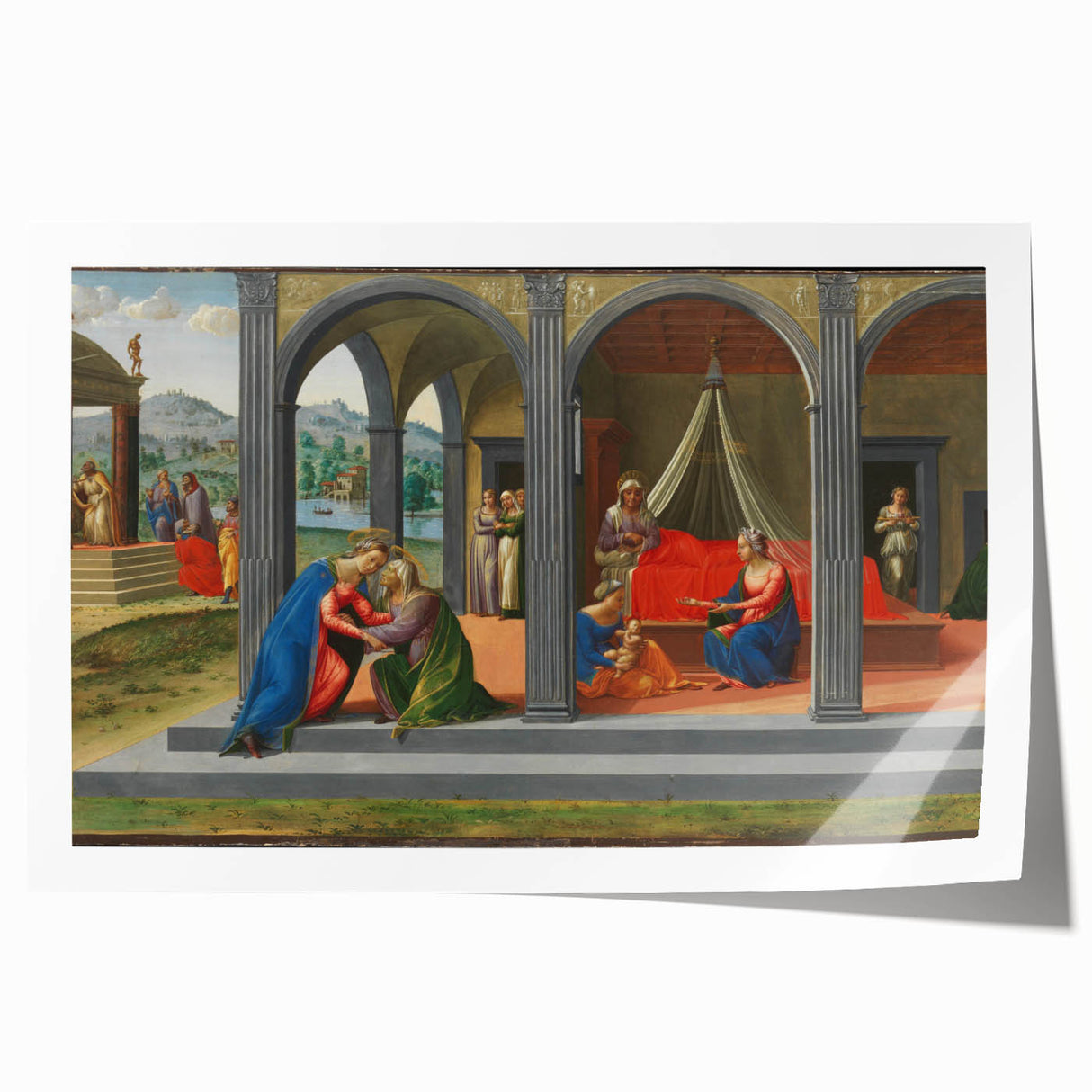Medieval Wall Art - Gothic "Life of Saint John the Baptist" Historic Print