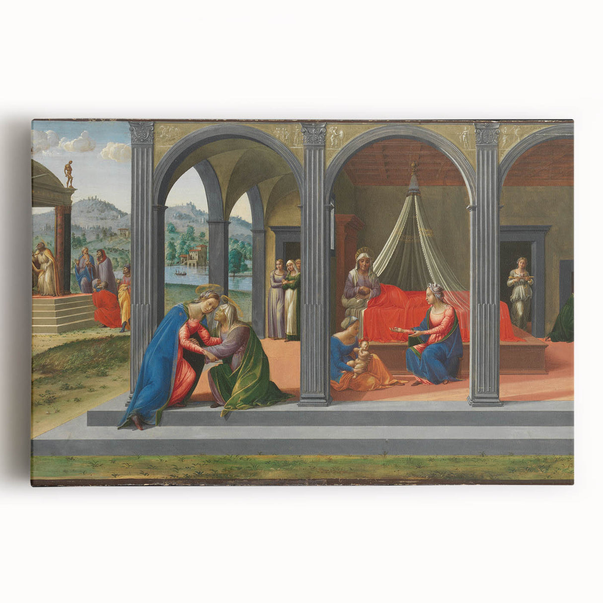 Medieval Wall Art - Gothic "Life of Saint John the Baptist" Historic Print