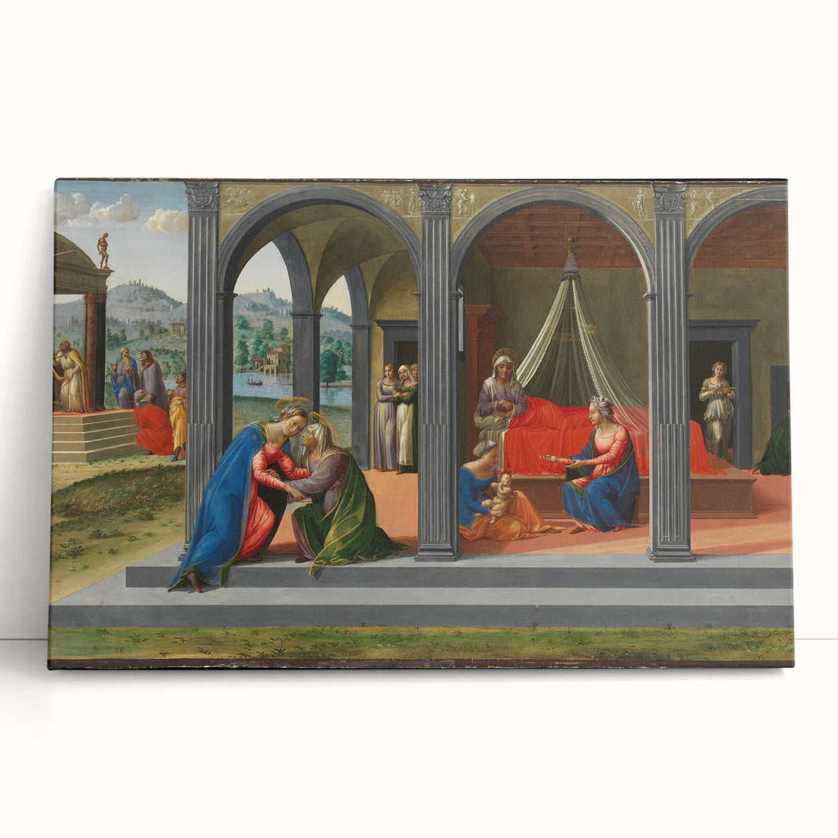 Medieval Wall Art - Gothic "Life of Saint John the Baptist" Historic Print
