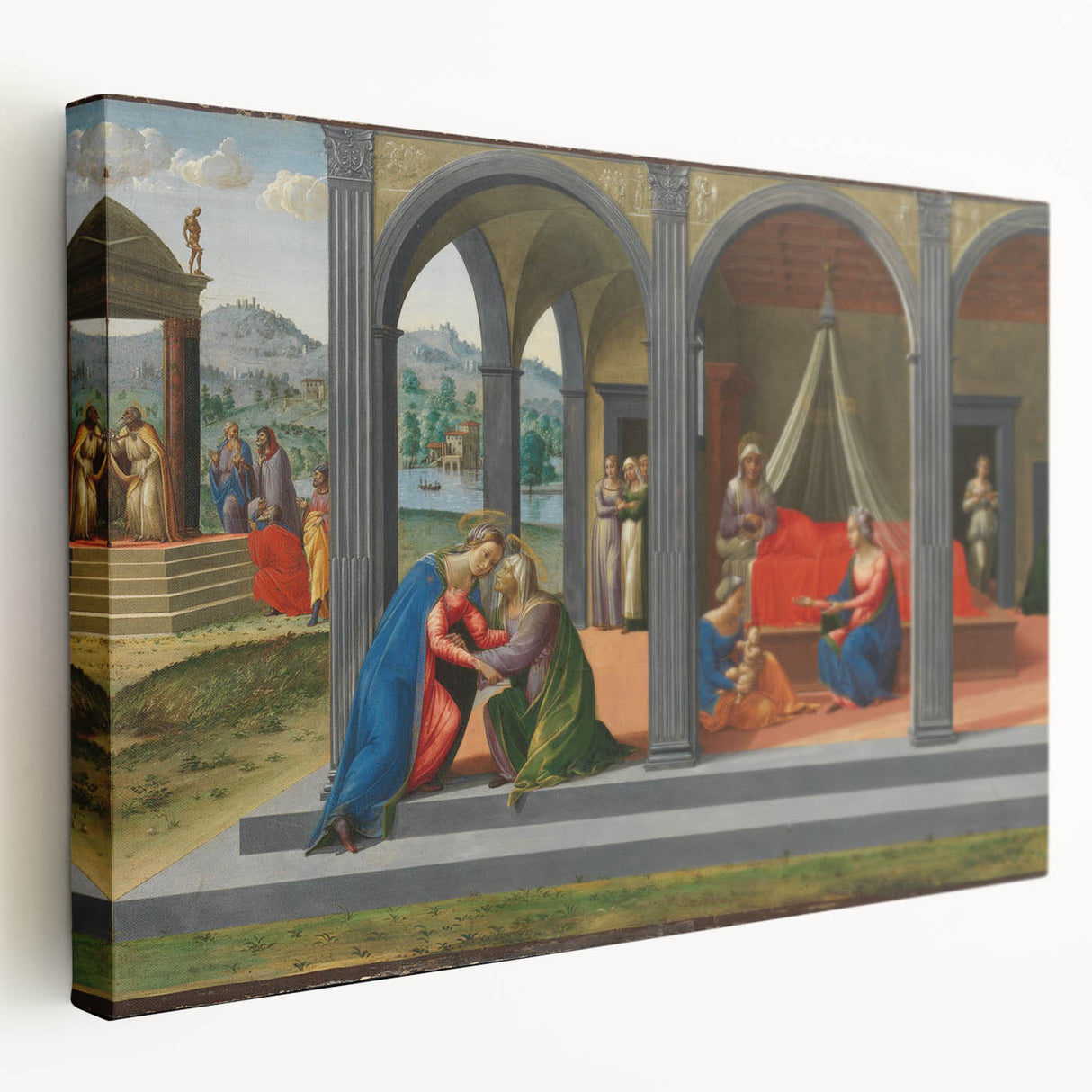 Medieval Wall Art - Gothic "Life of Saint John the Baptist" Historic Print