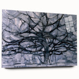 Piet Mondrian's Gray Tree - Minimalist Contemporary Wall Art Print