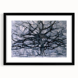 Piet Mondrian's Gray Tree - Minimalist Contemporary Wall Art Print