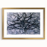 Piet Mondrian's Gray Tree - Minimalist Contemporary Wall Art Print