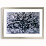Piet Mondrian's Gray Tree - Minimalist Contemporary Wall Art Print