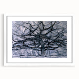 Piet Mondrian's Gray Tree - Minimalist Contemporary Wall Art Print