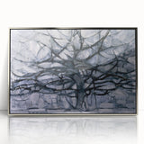 Piet Mondrian's Gray Tree - Minimalist Contemporary Wall Art Print