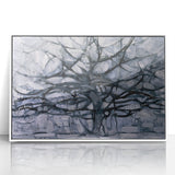 Piet Mondrian's Gray Tree - Minimalist Contemporary Wall Art Print
