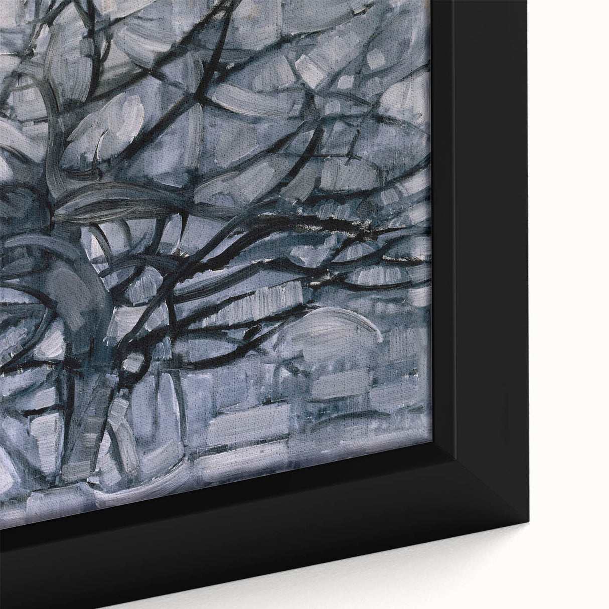 Piet Mondrian's Gray Tree - Minimalist Contemporary Wall Art Print