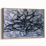 Piet Mondrian's Gray Tree - Minimalist Contemporary Wall Art Print