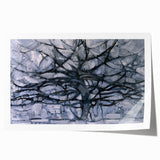 Piet Mondrian's Gray Tree - Minimalist Contemporary Wall Art Print