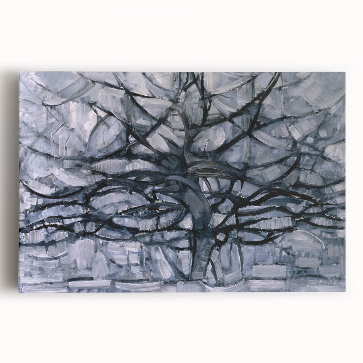 Piet Mondrian's Gray Tree - Minimalist Contemporary Wall Art Print