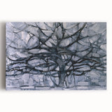 Piet Mondrian's Gray Tree - Minimalist Contemporary Wall Art Print