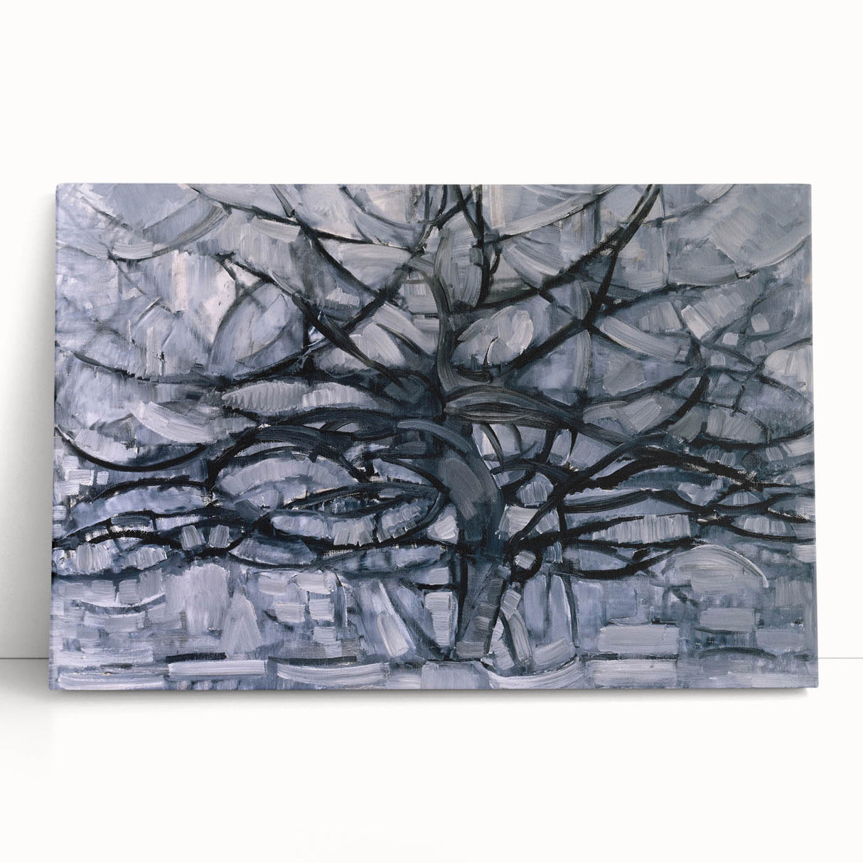 Piet Mondrian's Gray Tree - Minimalist Contemporary Wall Art Print