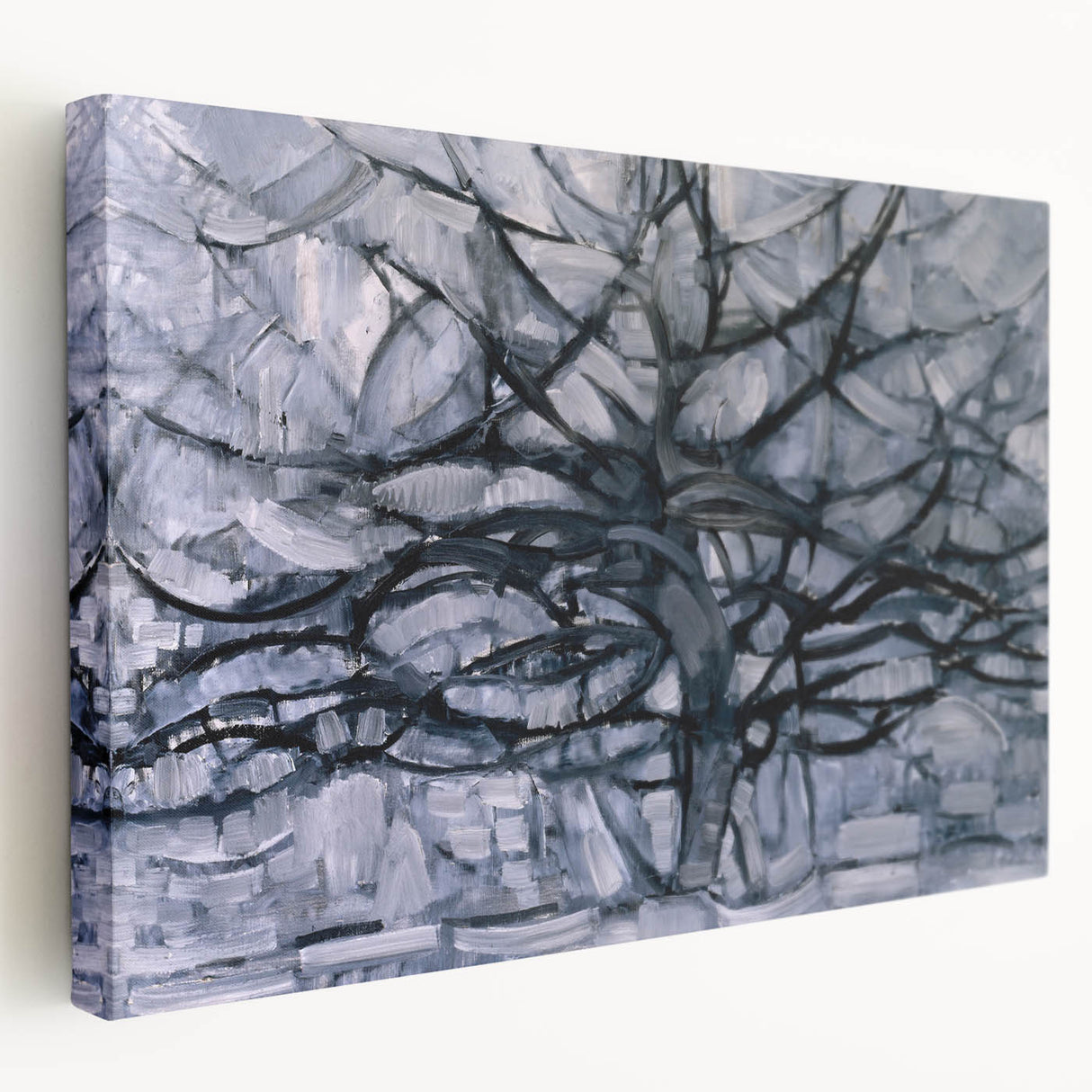 Piet Mondrian's Gray Tree - Minimalist Contemporary Wall Art Print