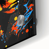 Vibrant Pop Art Canvas - Bold Geometric Portrait Wall Art Print