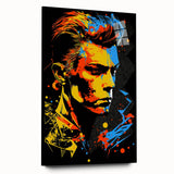 Vibrant Pop Art Canvas - Bold Geometric Portrait Wall Art Print