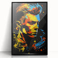 Vibrant Pop Art Canvas - Bold Geometric Portrait Wall Art Print