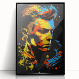 Vibrant Pop Art Canvas - Bold Geometric Portrait Wall Art Print