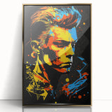 Vibrant Pop Art Canvas - Bold Geometric Portrait Wall Art Print