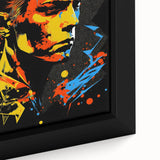 Vibrant Pop Art Canvas - Bold Geometric Portrait Wall Art Print