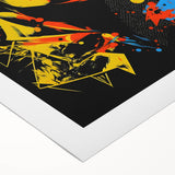 Vibrant Pop Art Canvas - Bold Geometric Portrait Wall Art Print