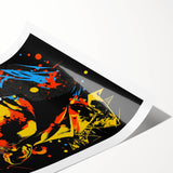 Vibrant Pop Art Canvas - Bold Geometric Portrait Wall Art Print