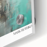 Large abstract wall art in vibrant red and orange tones on acrylic glass, ideal for dining room ambiance.