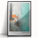 Large abstract wall art in vibrant red and orange tones, framed acrylic, ideal for modern living room decor.